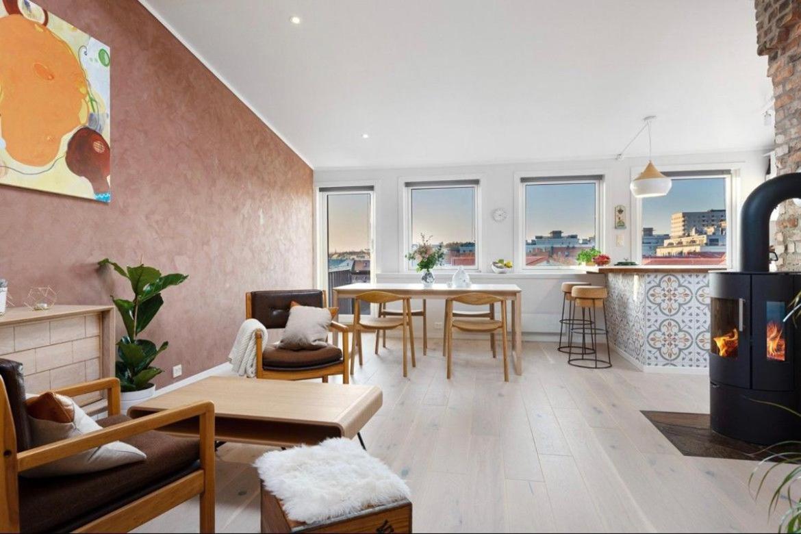 Penthouse In Oslo'S Hippest District Gruenerlokkaアパートメント エクステリア 写真